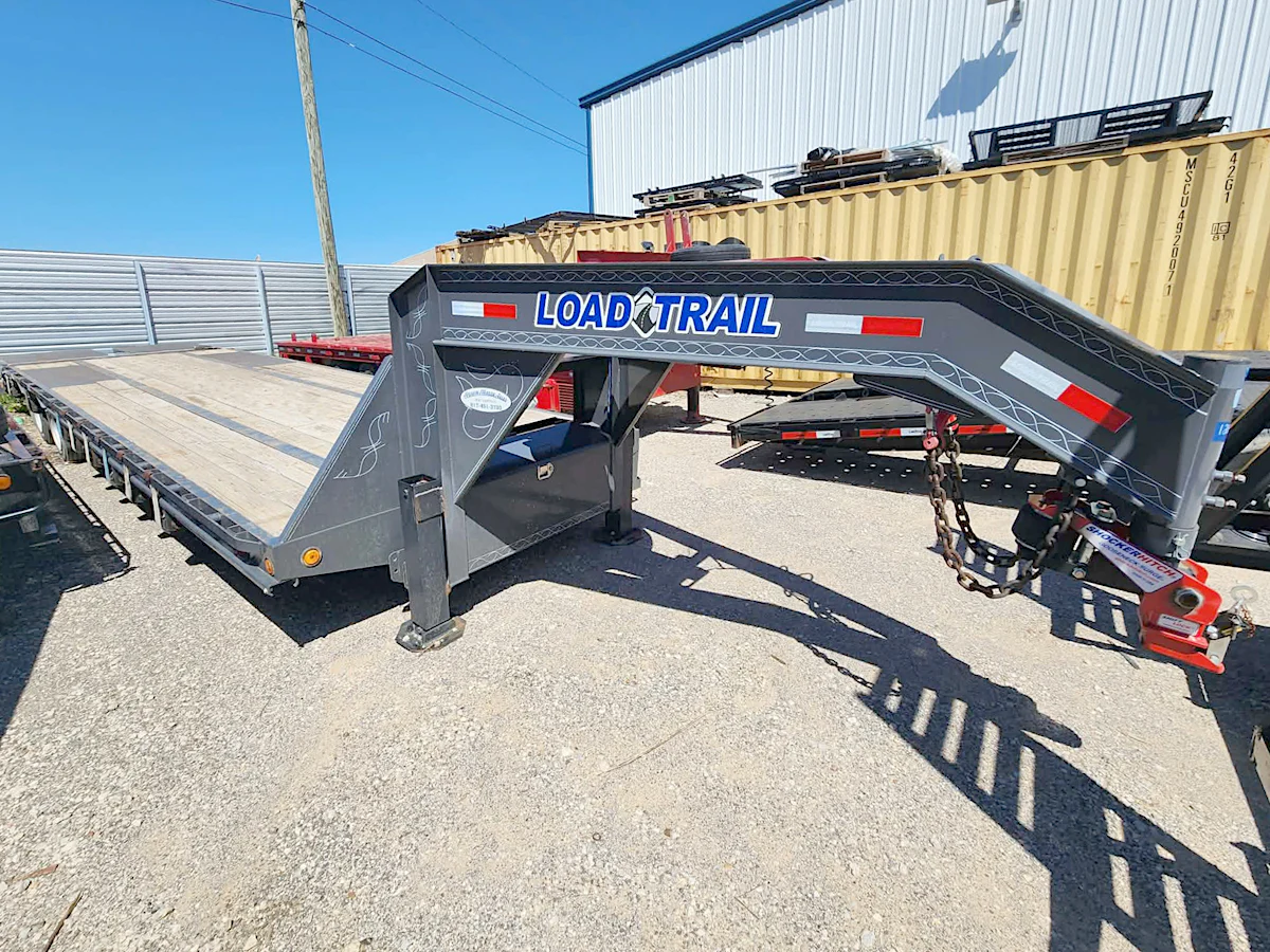 Load Trail USED 32'x102" Flatbed Trailer - Stock #77640 - Image 1 of 6 Load Trail USED 32'x102" Flatbed Trailer - Stock #77640 - Image 1 of 6