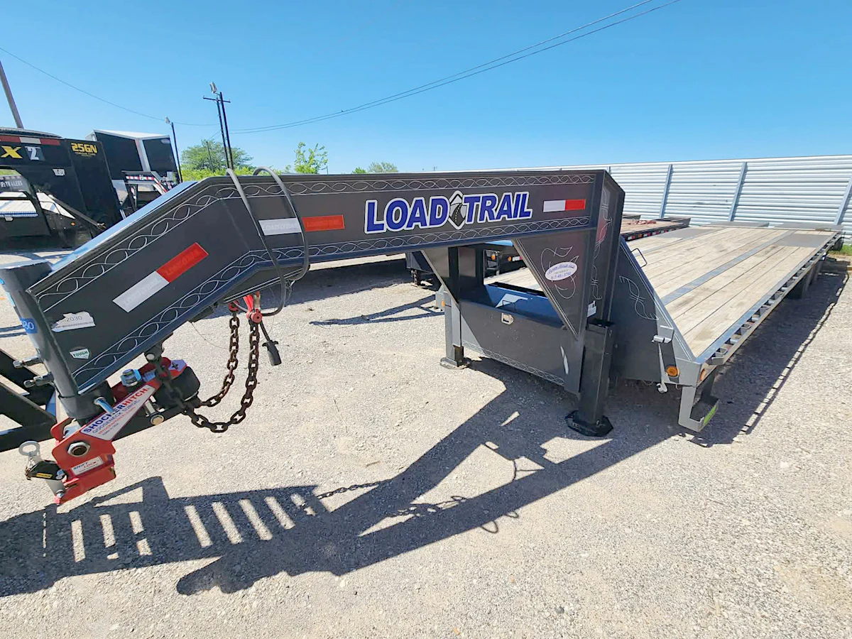 Load Trail USED 32'x102" Flatbed Trailer - Stock #77640 - Image 2 of 6 Load Trail USED 32'x102" Flatbed Trailer - Stock #77640 - Image 2 of 6