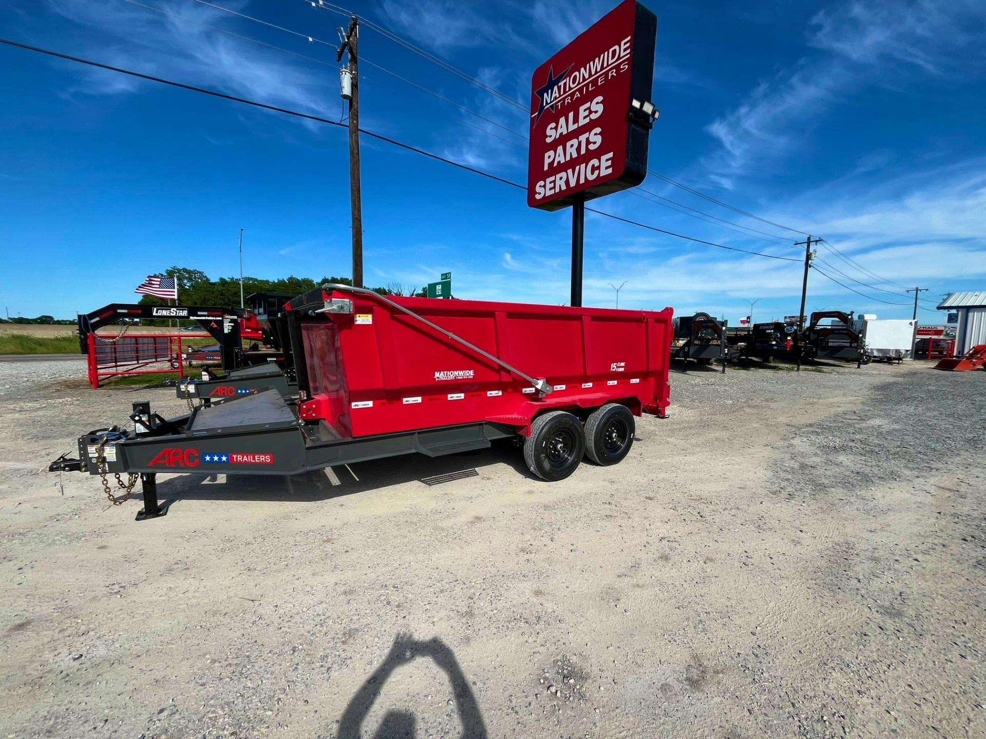 ARC Trailers 14'x83" Telescopic Dump Trailer w/ 4' Sides (BDT) - Image 1