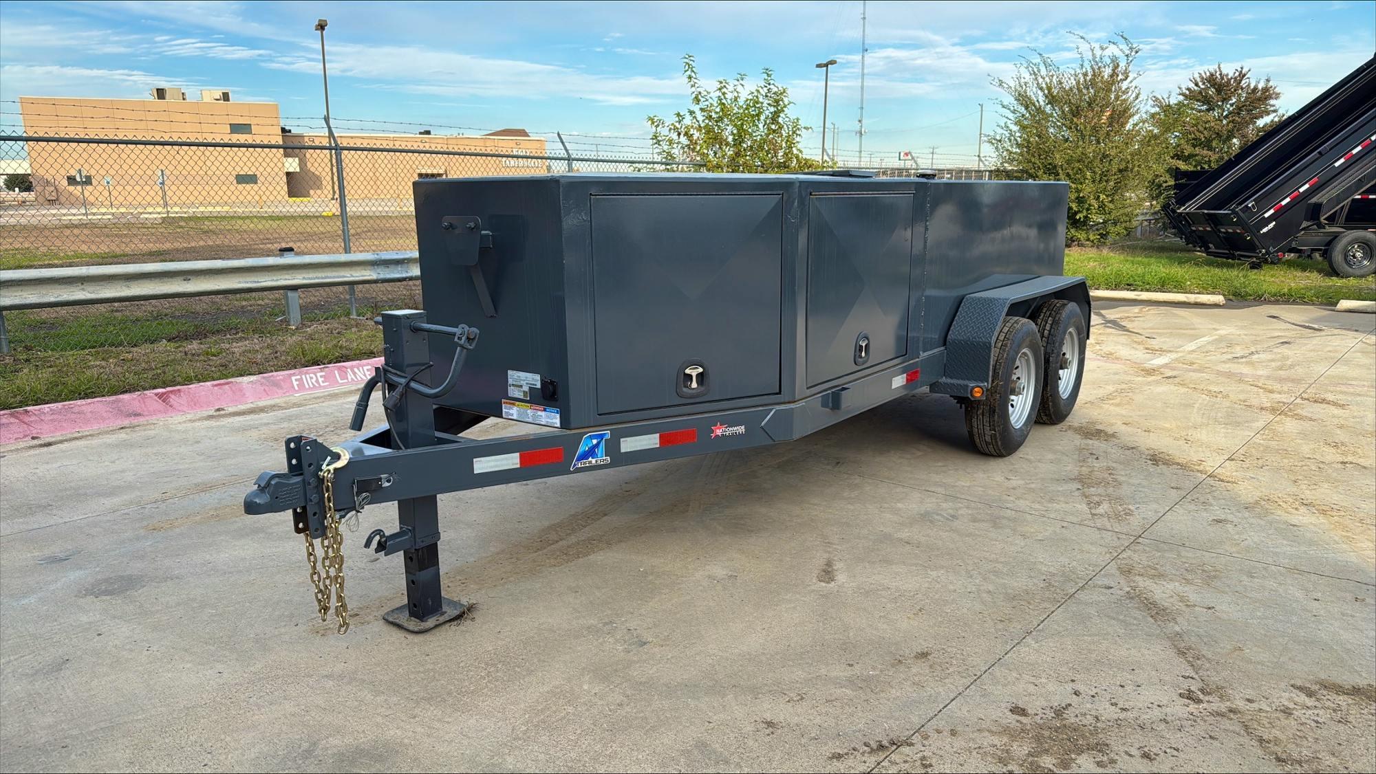 AT Trailers 16'X60" 750 Gallon Fuel Tank / 75 Gallon Def Tank Trailer
