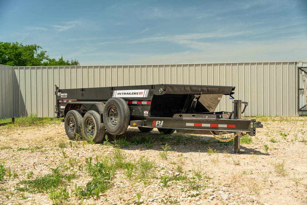PJ Trailers 14'x83" Telescopic Dump Trailer w/ 2' Sides (DT) - Image 12