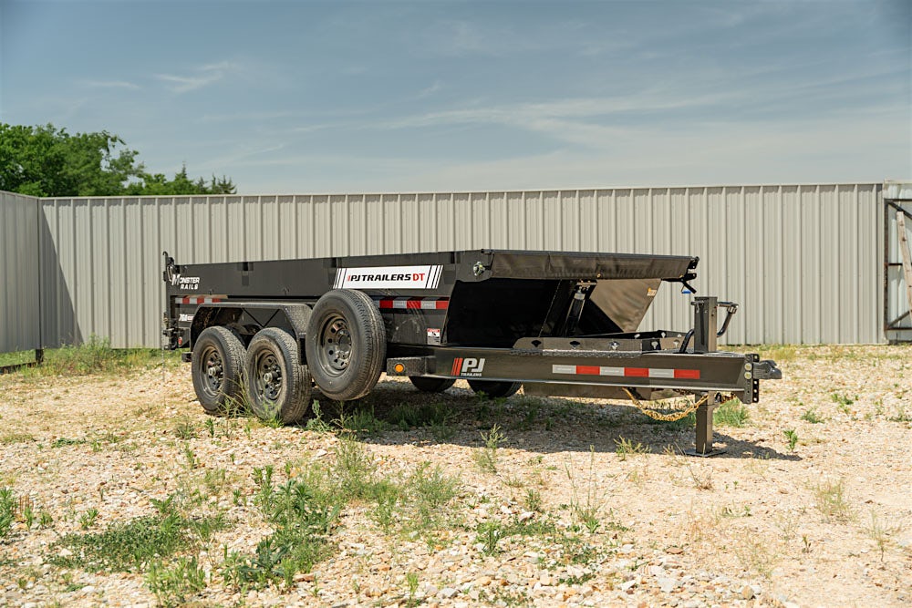 PJ Trailers 14'x83" Telescopic Dump Trailer w/ 2' Sides (DT) - Image 12
