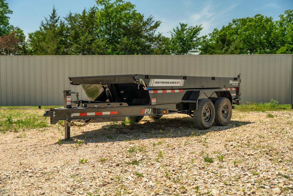 PJ Trailers 14'x83" Telescopic Dump Trailer w/ 2' Sides (DT) - Image 11