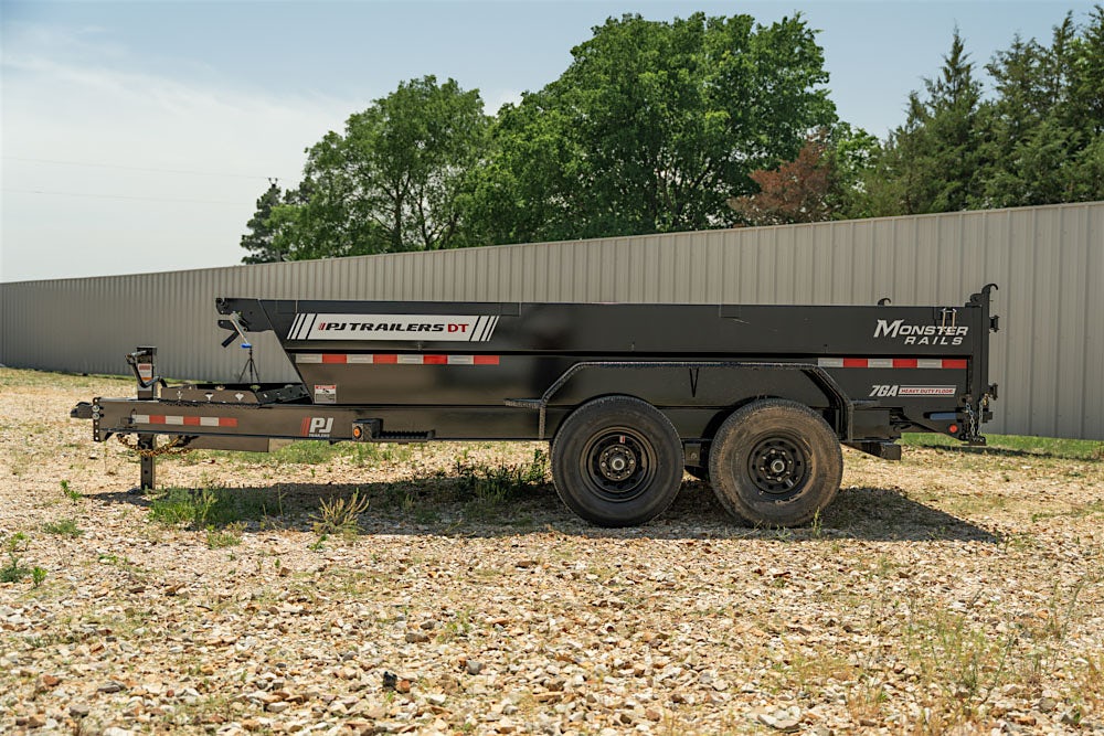 PJ Trailers 14'x83" Telescopic Dump Trailer w/ 2' Sides (DT) - Image 8