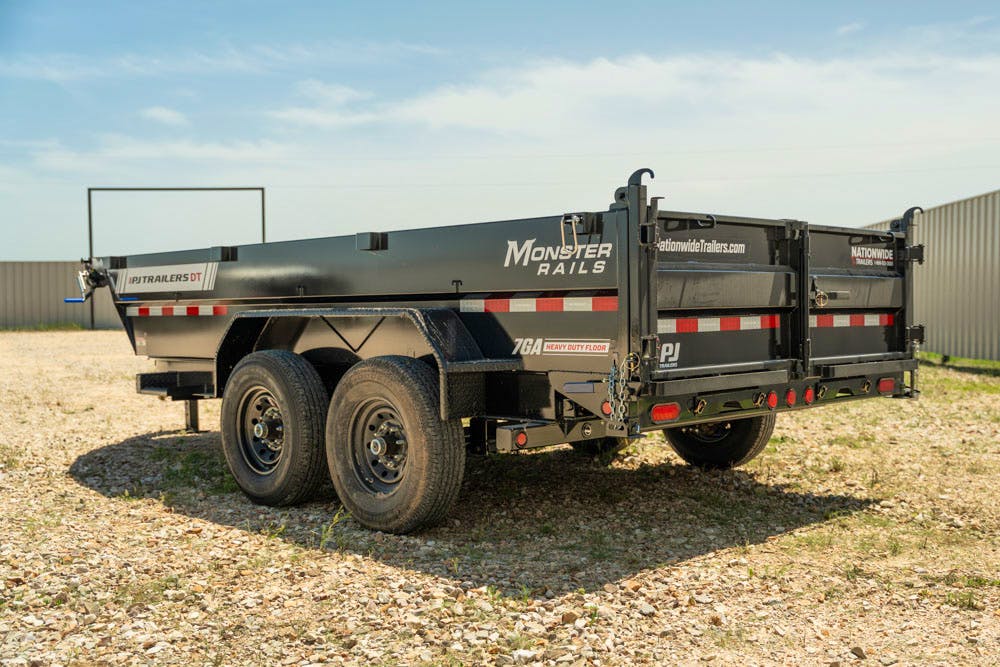 PJ Trailers 14'x83" Telescopic Dump Trailer w/ 2' Sides (DT) - Image 9