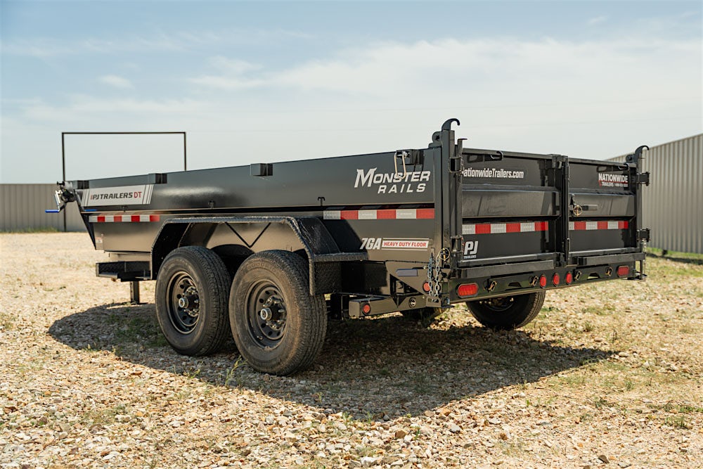 PJ Trailers 14'x83" Telescopic Dump Trailer w/ 2' Sides (DT) - Image 9