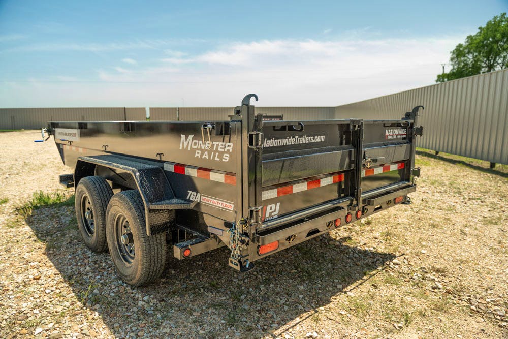 PJ Trailers 14'x83" Telescopic Dump Trailer w/ 2' Sides (DT) - Image 3