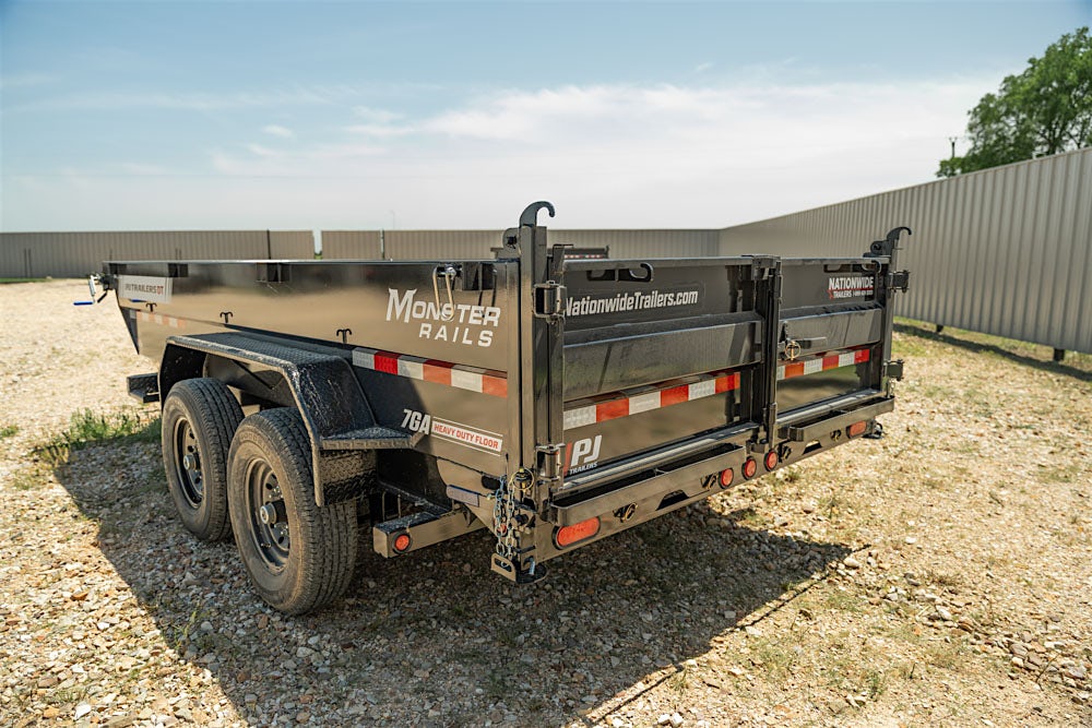 PJ Trailers 14'x83" Telescopic Dump Trailer w/ 2' Sides (DT) - Image 3