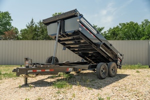 PJ Trailers 14'x83" Telescopic Dump Trailer w/ 2' Sides (DT)