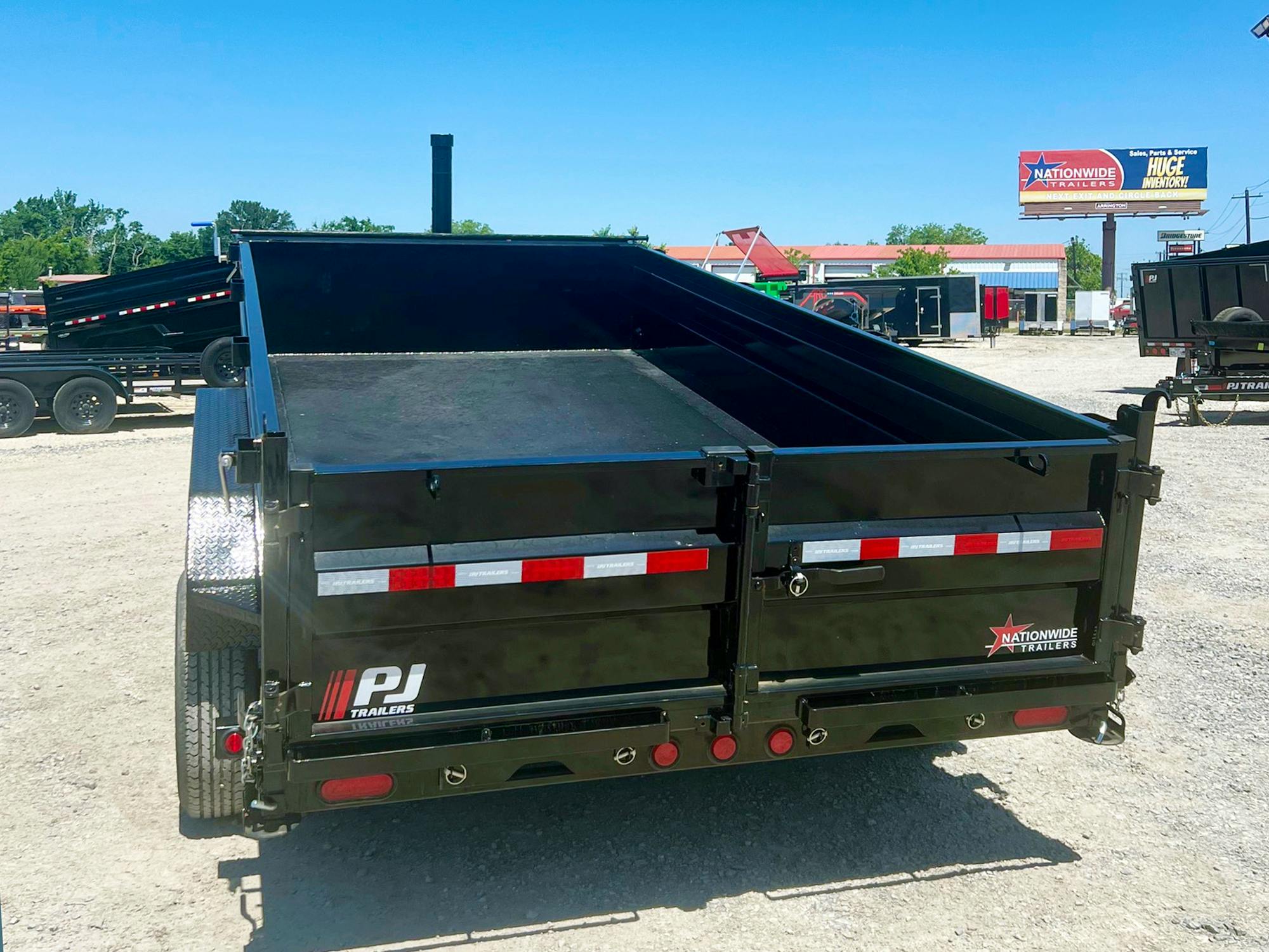 PJ Trailers 14'x83" Telescopic Dump Trailer w/ 2' Sides (DT) - Stock #78056 - Image 4 of 7