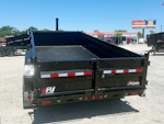 PJ Trailers 14'x83" Telescopic Dump Trailer w/ 2' Sides (DT) Stock #78056 - Thumbnail 4