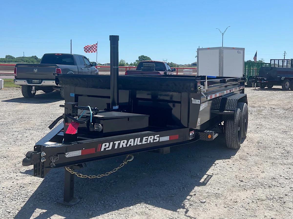 PJ Trailers 14'x83" Telescopic Dump Trailer w/ 2' Sides (DT) - Stock #78056 - Image 2 of 7 PJ Trailers 14'x83" Telescopic Dump Trailer w/ 2' Sides (DT) - Stock #78056 - Image 2 of 7