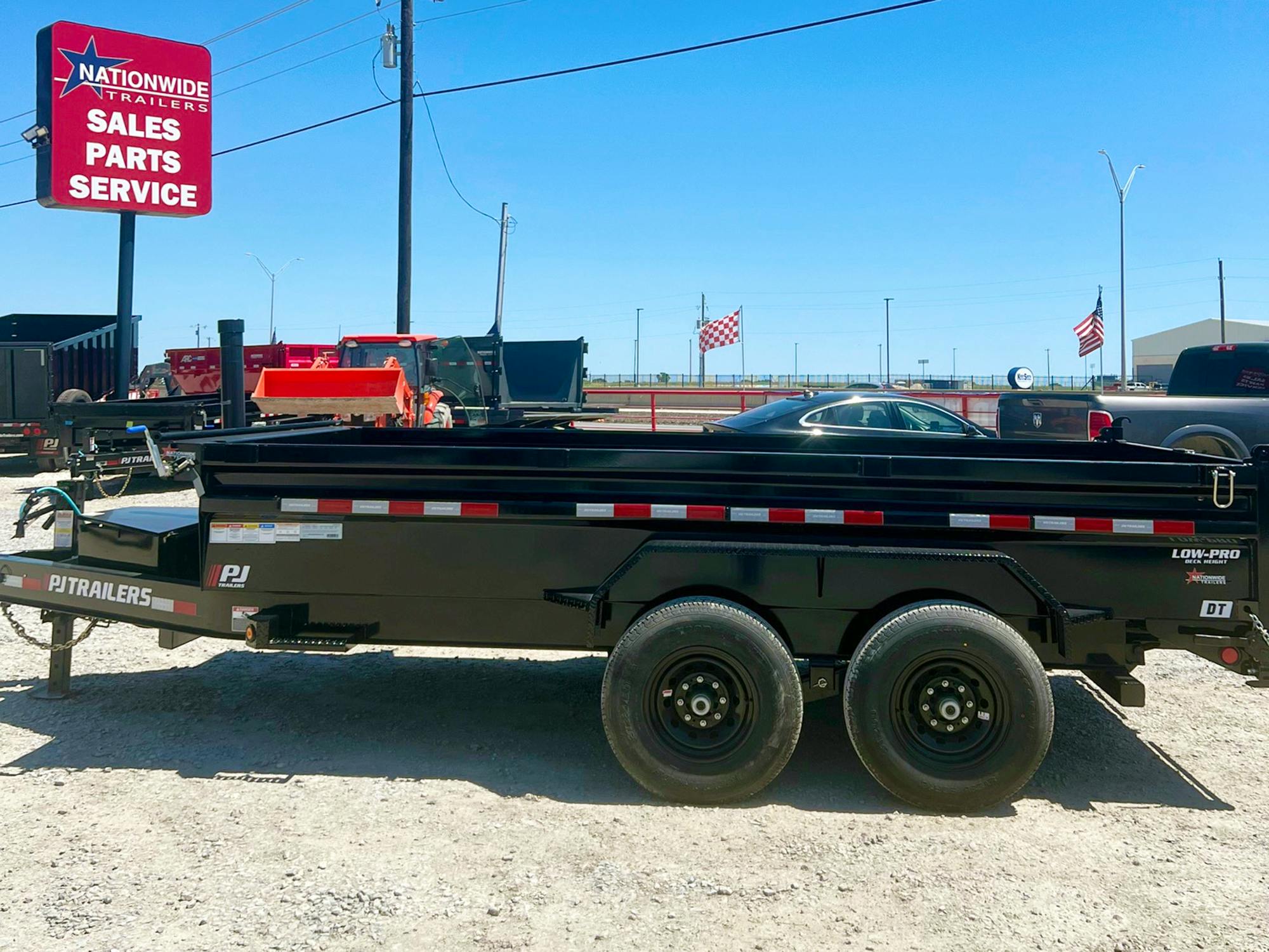 PJ Trailers 14'x83" Telescopic Dump Trailer w/ 2' Sides (DT) - Stock #78056 - Image 7 of 7