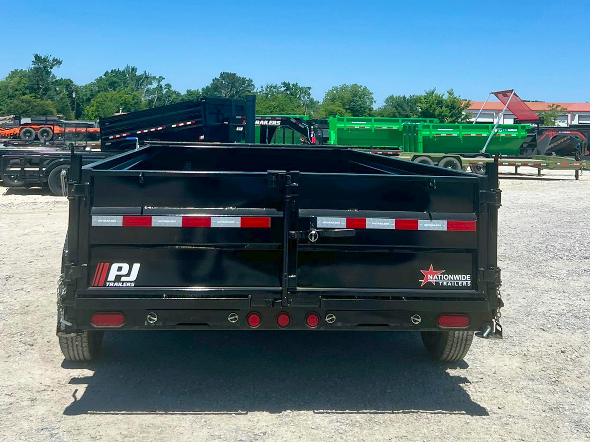 PJ Trailers 14'x83" Telescopic Dump Trailer w/ 2' Sides (DT) - Stock #78056 - Image 6 of 7
