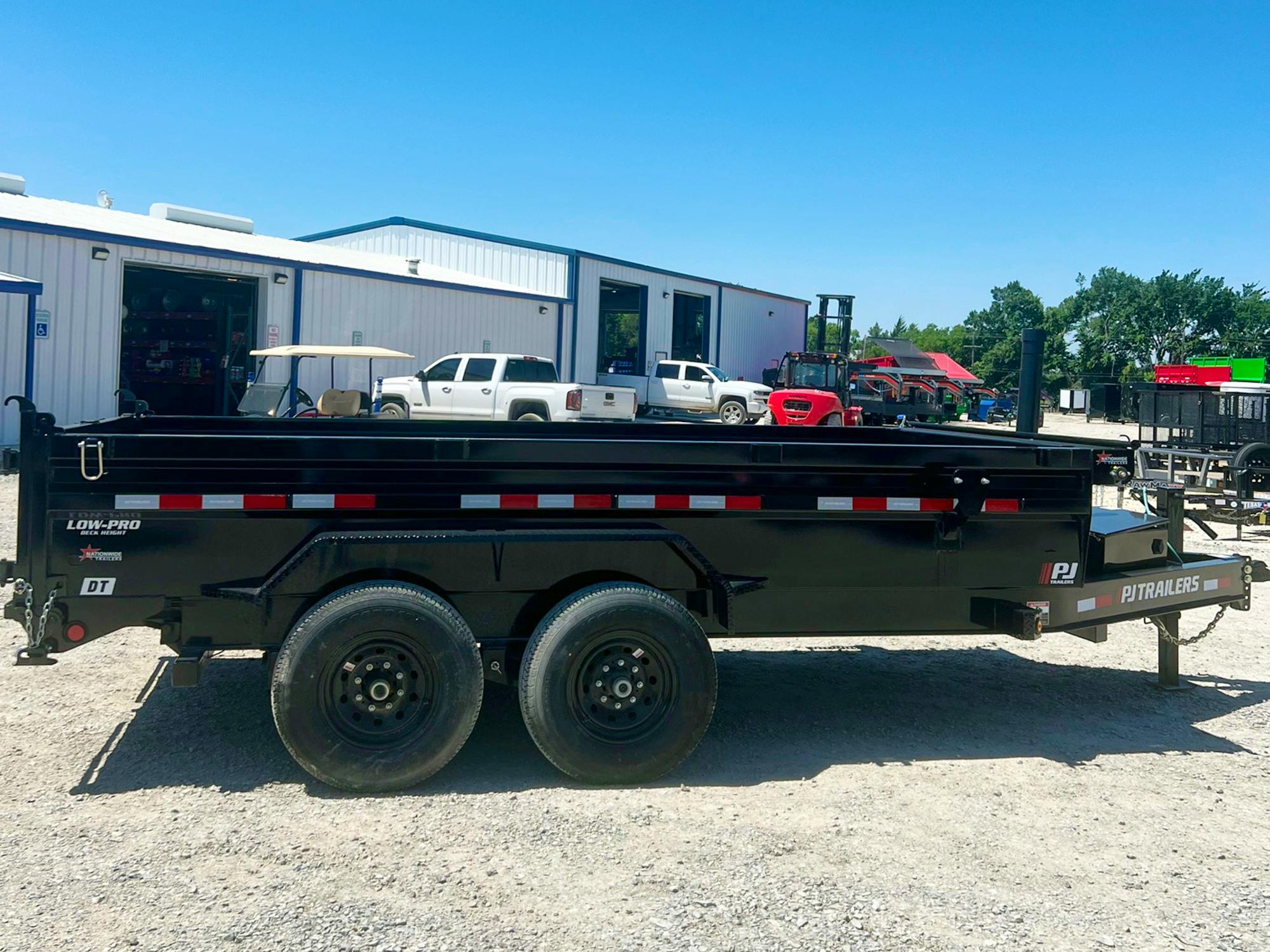 PJ Trailers 14'x83" Telescopic Dump Trailer w/ 2' Sides (DT) - Stock #78056 - Image 5 of 7