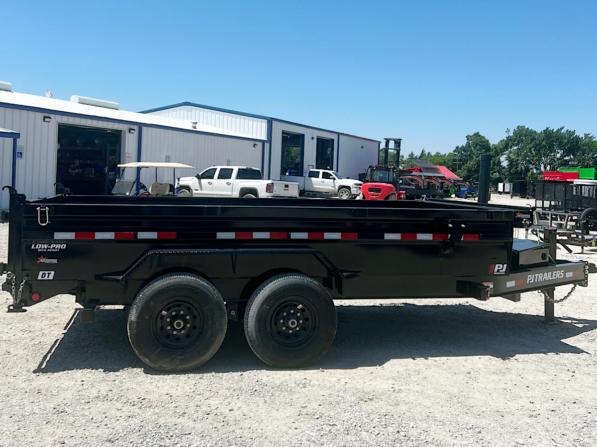 PJ Trailers 14'x83" Telescopic Dump Trailer w/ 2' Sides (DT) - Stock #78056 - Image 5 of 7 PJ Trailers 14'x83" Telescopic Dump Trailer w/ 2' Sides (DT) - Stock #78056 - Image 5 of 7
