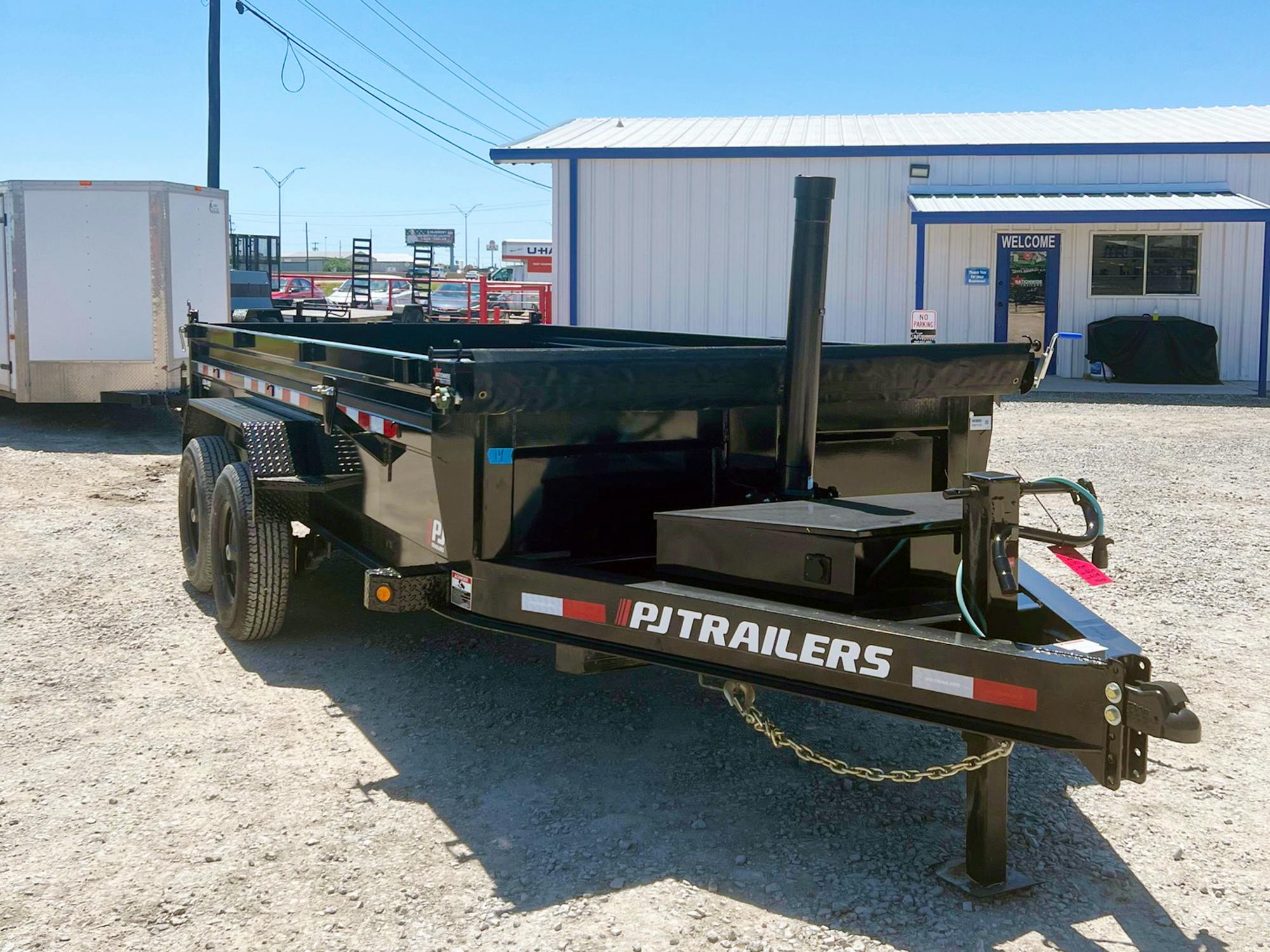 PJ Trailers 14'x83" Telescopic Dump Trailer w/ 2' Sides (DT) - Stock #78056 - Image 3 of 7