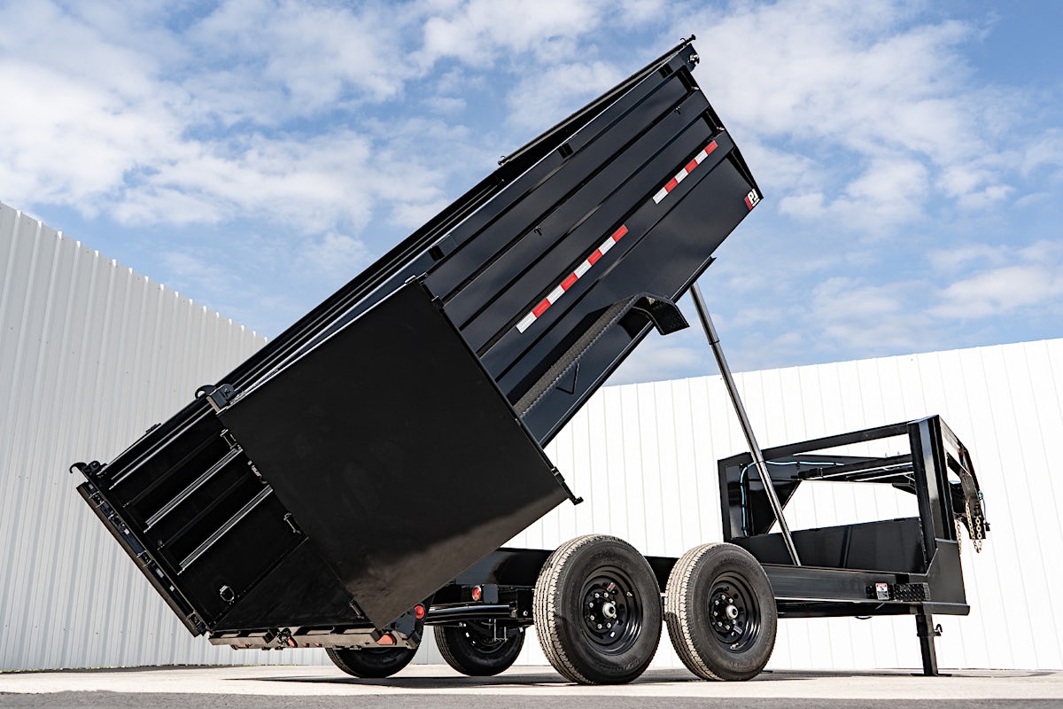 PJ Trailers 14'x83" GN Telescopic Dump Trailer w/ 4' Sides (DT) - Image 34