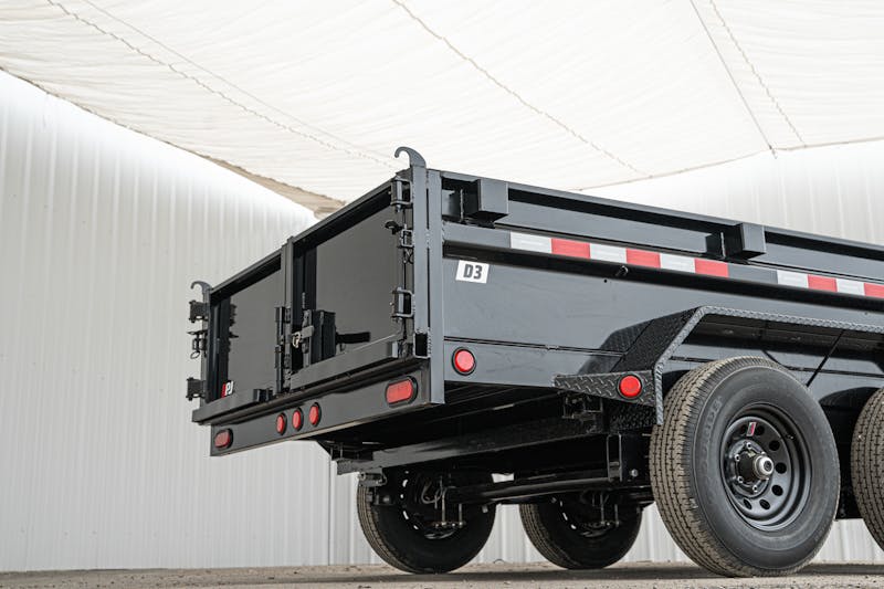 PJ Trailers 12ftx72in Hydraulic Dump Trailer w  20in Sides  D3