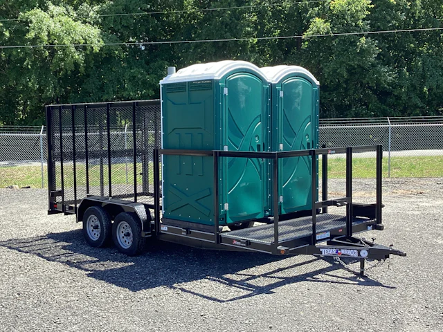 Texas Bragg 18'x83" Porta Potty Trash Trailer w/ Tandem Axle (ST)