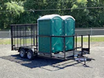 Texas Bragg 18'x83" Porta Potty Trash Trailer w/ Tandem Axle (ST) Stock #78183 - Thumbnail 1