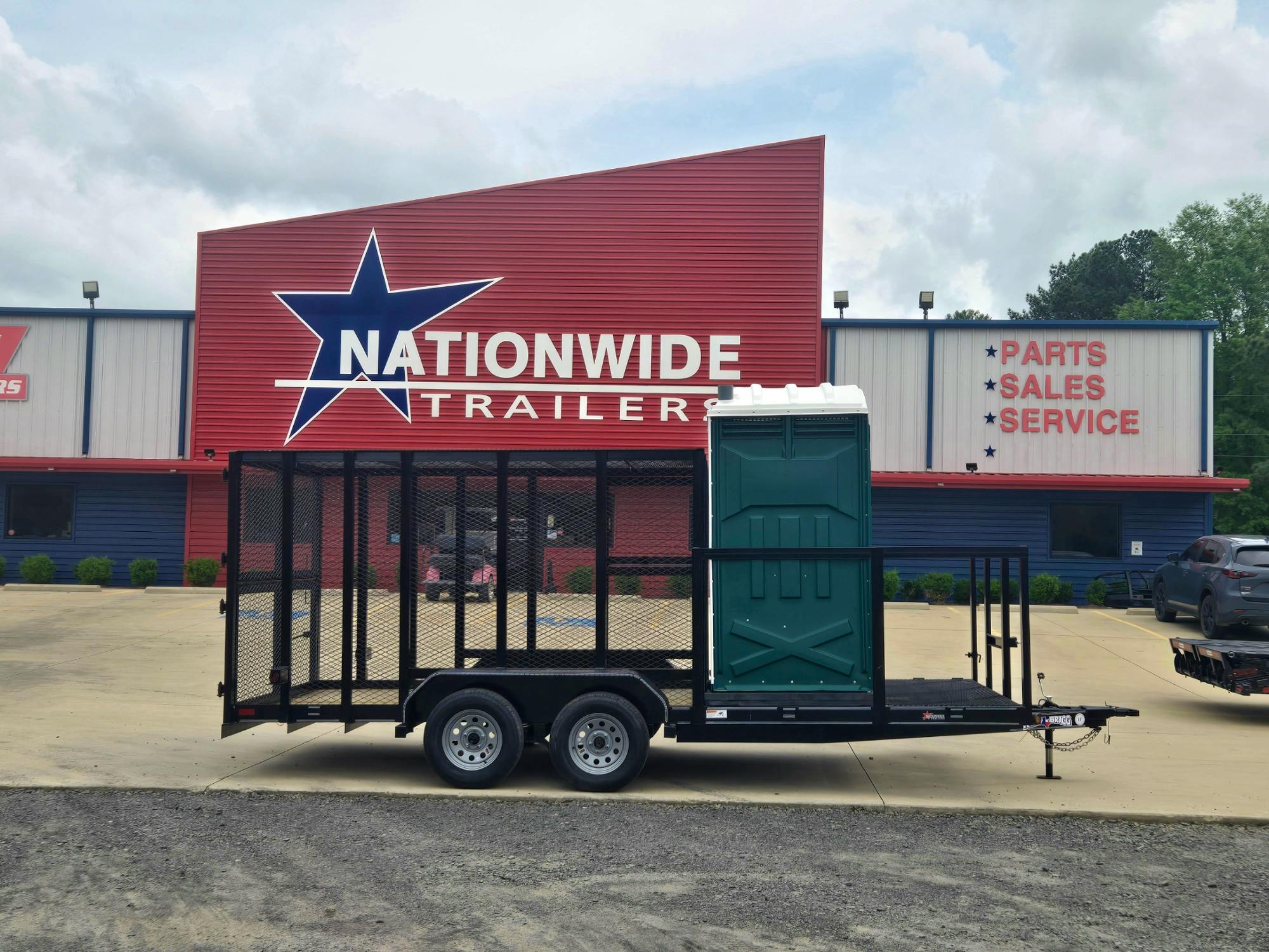 Texas Bragg 18'x83" Porta Potty Trash Trailer w/ Tandem Axle (ST) - Image 11