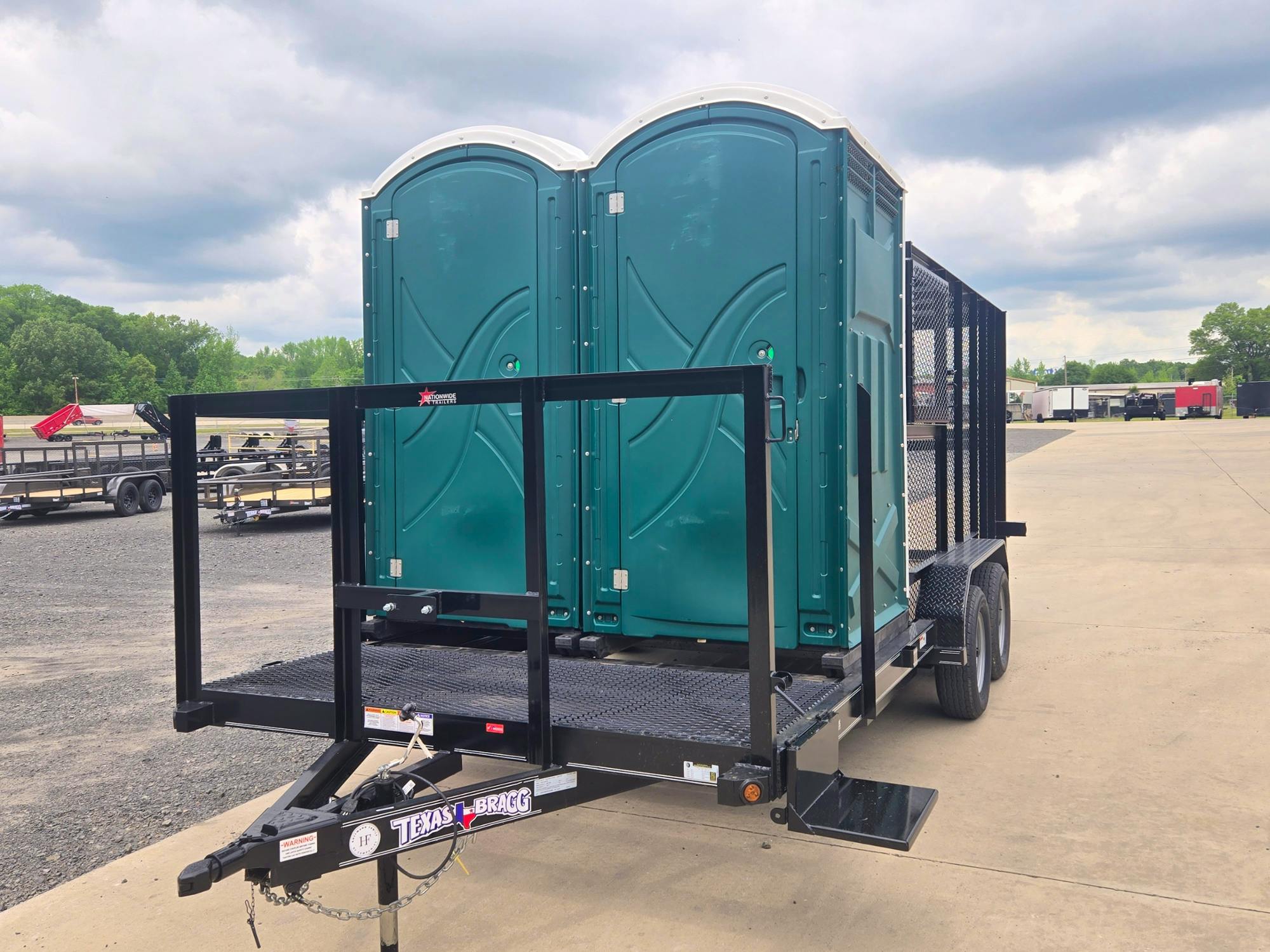 Texas Bragg 18'x83" Porta Potty Trash Trailer w/ Tandem Axle (ST) - Image 13