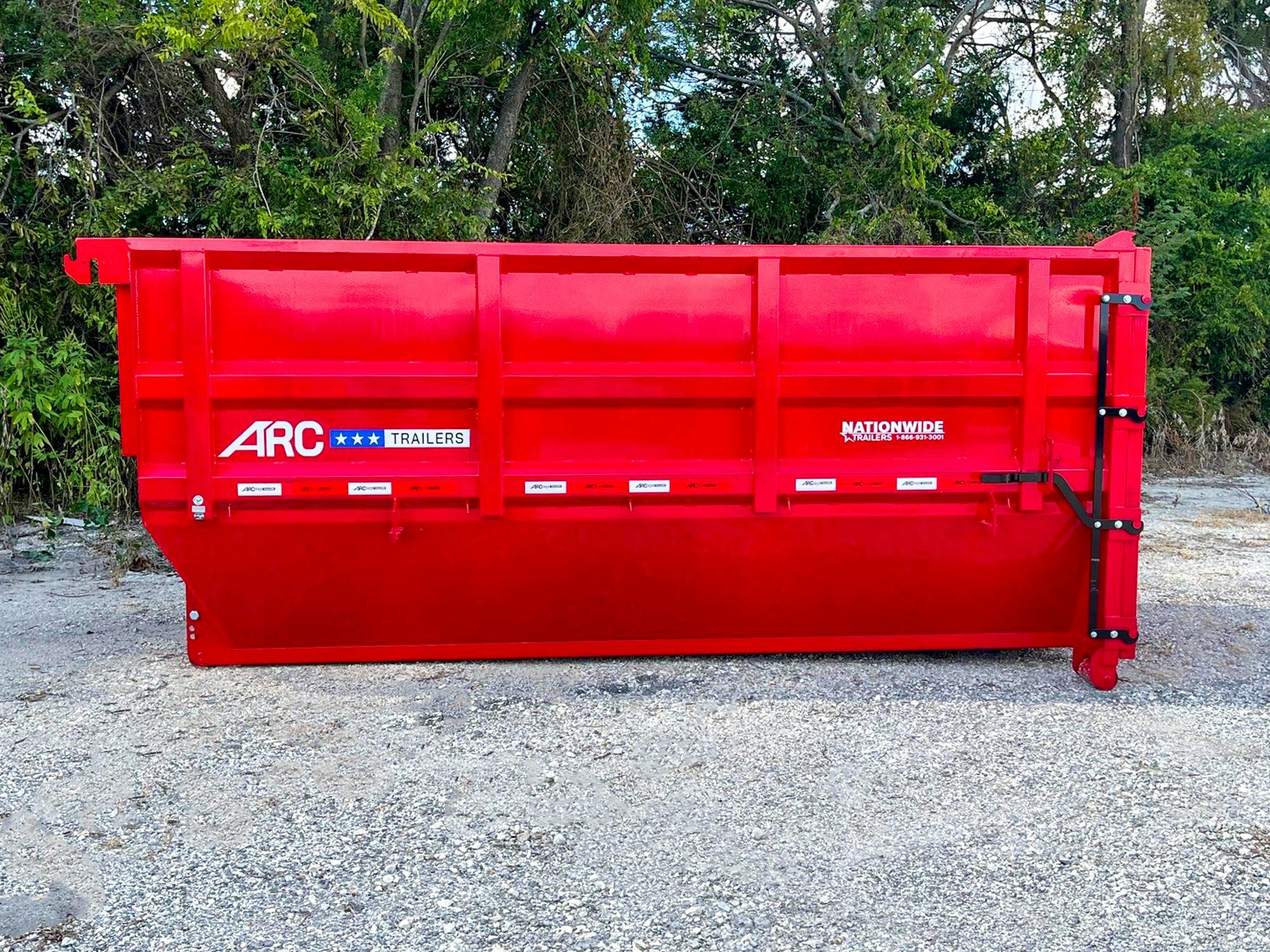 ARC Trailers 14' 20YD Steel Dumpster Bin w/ 6' Sides - Stock #78200 - Image 1 of 5