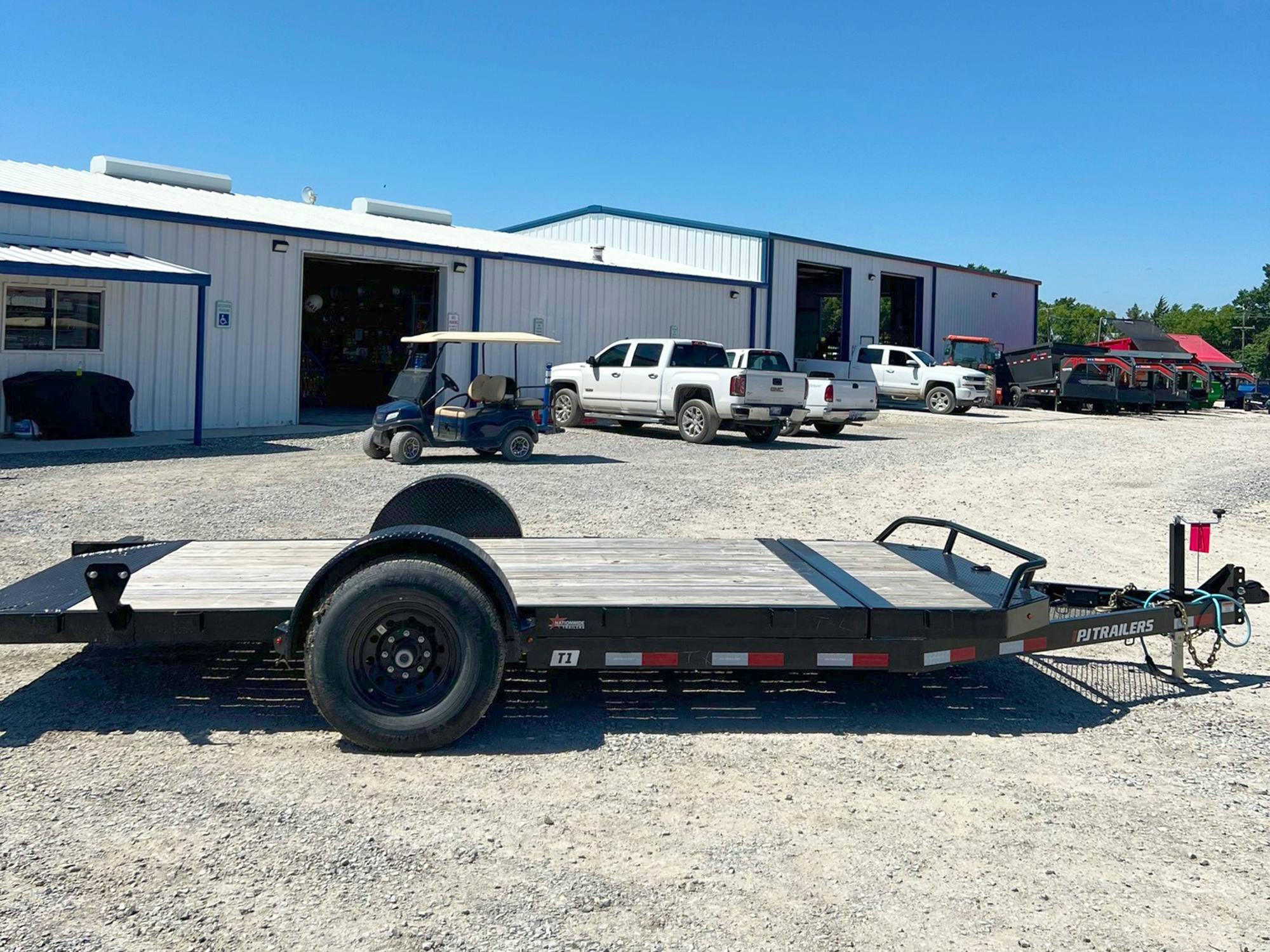 PJ Trailers 16'x81" Single Axle Hydraulic Gravity Tilt Trailer (T1) - Stock #78228 - Image 3 of 7