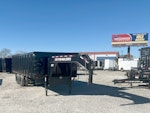 PJ Trailers USED 20'x96" Gooseneck Dual Dump Trailer w/ 4' Sides (DD) Stock #78683 - Thumbnail 1