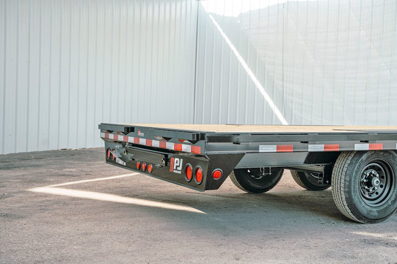 PJ Trailers 16ftx102in 8in I Beam Deckover Flatbed Trailer  F8