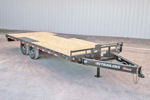 PJ Trailers 16'x102" 8" I-Beam Deckover Flatbed Trailer (F8)