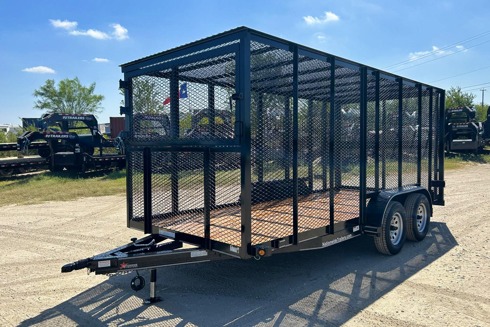 Texas Bragg 16'x77" Landscape Trash Trailer w/ Tandem Axle (LT) - Stock #78826 - Image 1 of 7