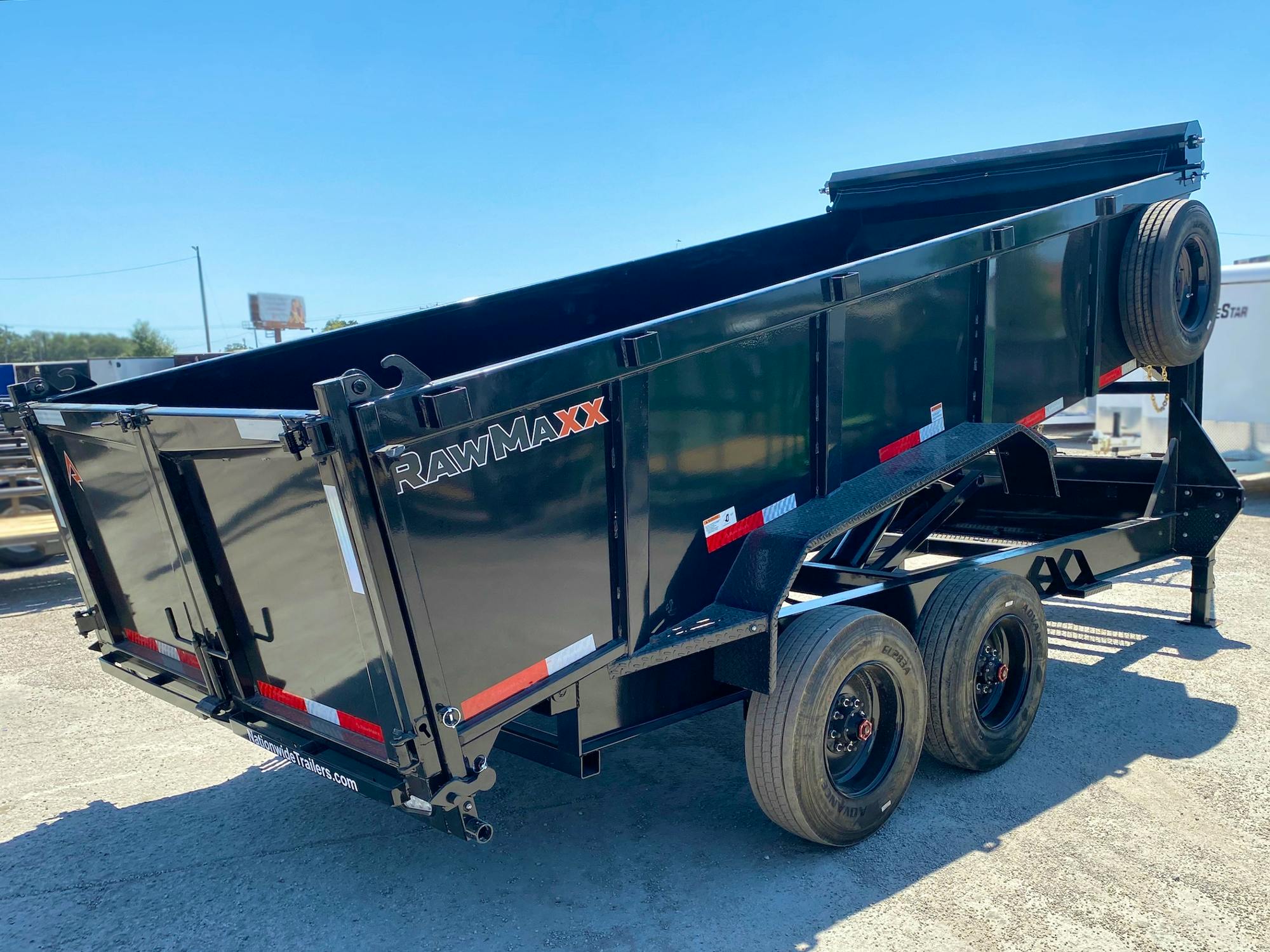 RawMaxx 16'x83" LTX Gooseneck Dump Trailer (LTX) - Image 2