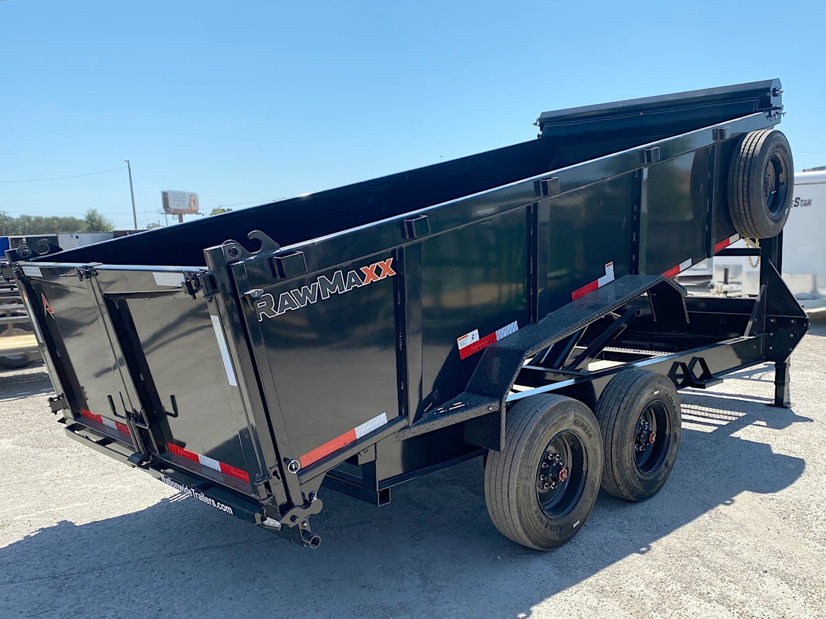 RawMaxx 16'x83" LTX Gooseneck Dump Trailer (LTX) - Image 2