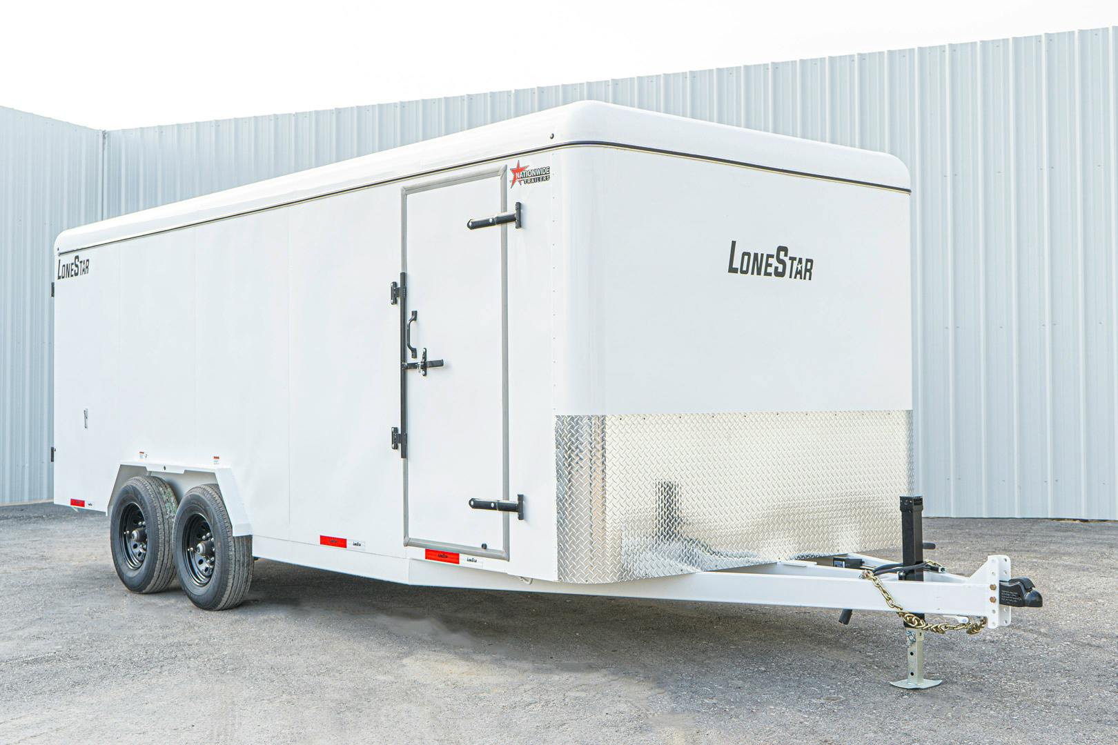 LoneStar 7.10'x20' 14k Steel Enclosed Cargo Trailer w/ Rear Barn Doors (C2) - Image 2