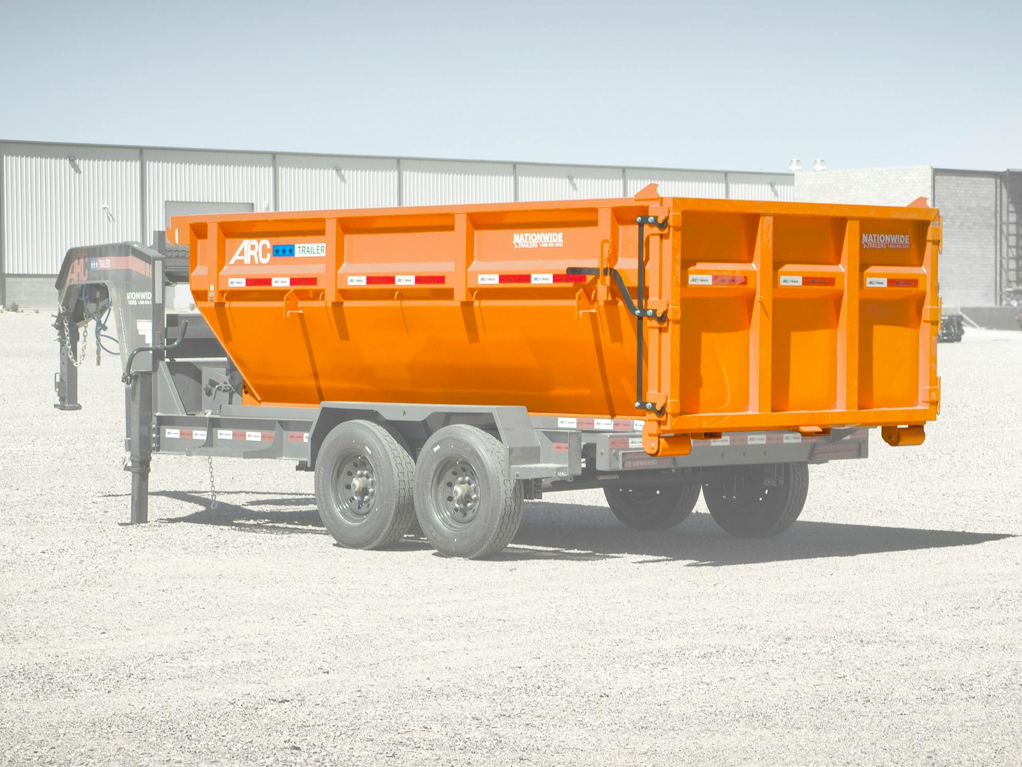 ARC Trailers 14' 14YD Steel Dumpster Bin w/ 4' Sides - Stock #79230 - Image 1 of 9