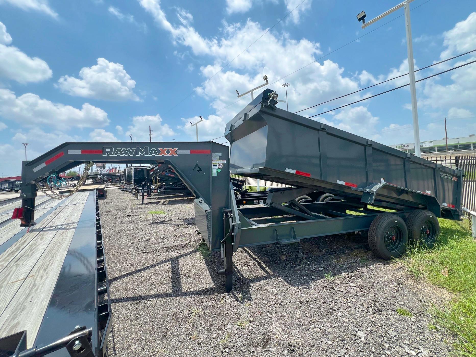 RawMaxx 16'x83" LTX Gooseneck Dump Trailer (LTX) - Stock #79266 - Image 1 of 3