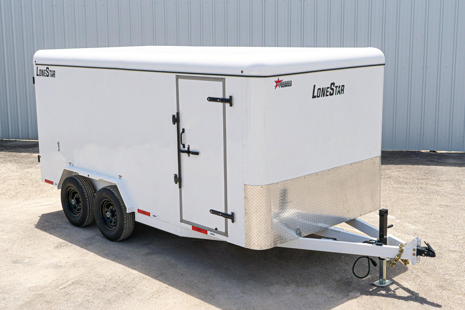 LoneStar 7.10'x16' 14k Steel Enclosed Cargo Trailer w/ Rear Barn Doors (C2) - Image 1