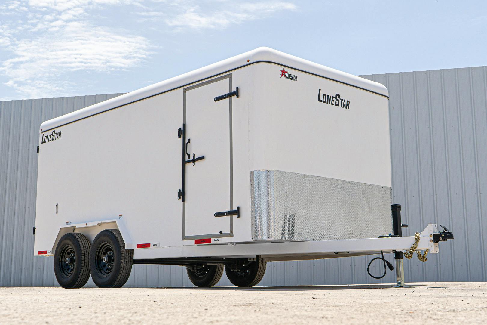 LoneStar 7.10'x16' 14k Steel Enclosed Cargo Trailer w/ Rear Barn Doors (C2) - Image 3