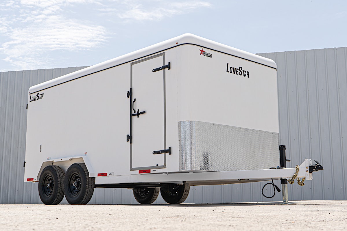 LoneStar 7.10'x16' 14k Steel Enclosed Cargo Trailer w/ Rear Barn Doors (C2) - Image 3