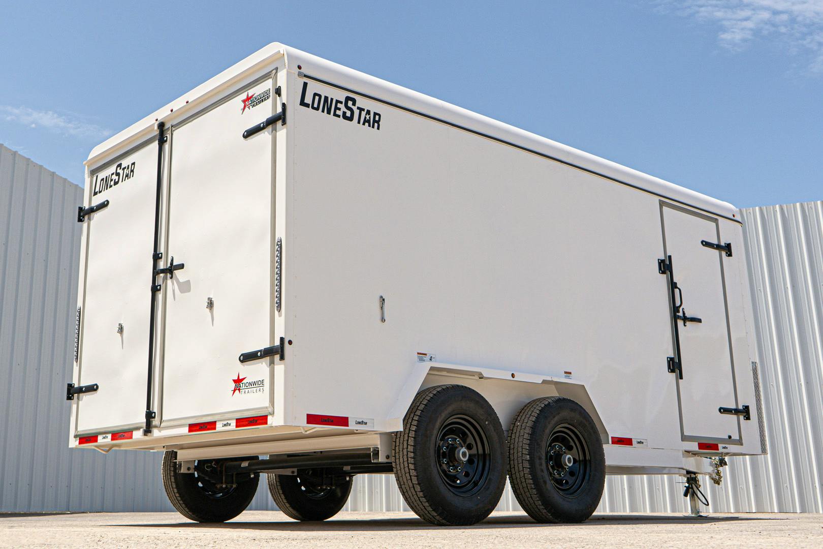 LoneStar 7.10'x16' 14k Steel Enclosed Cargo Trailer w/ Rear Barn Doors (C2) - Image 9