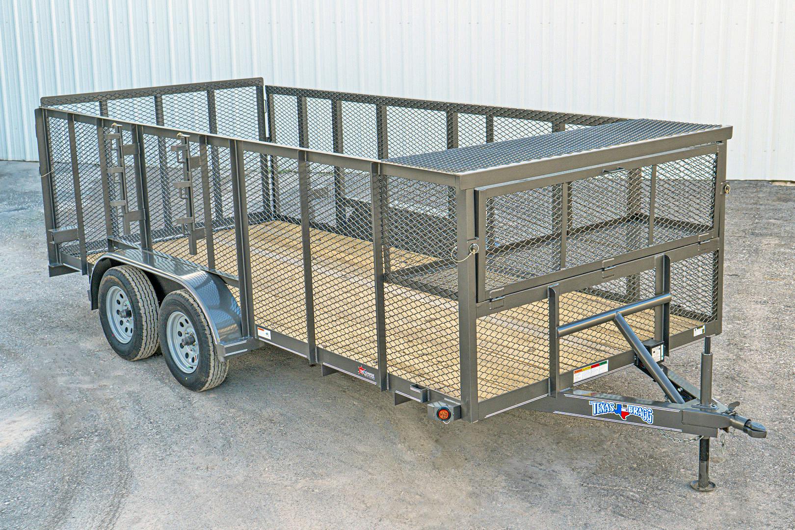 Texas Bragg 20'x83" Landscape Trailer w/ 4' Sides & 4' Gate (L2) - Image 1