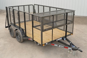X-ON 14'x83" Landscape Trailer w/ 4' Sides & 4' Gate (L2)