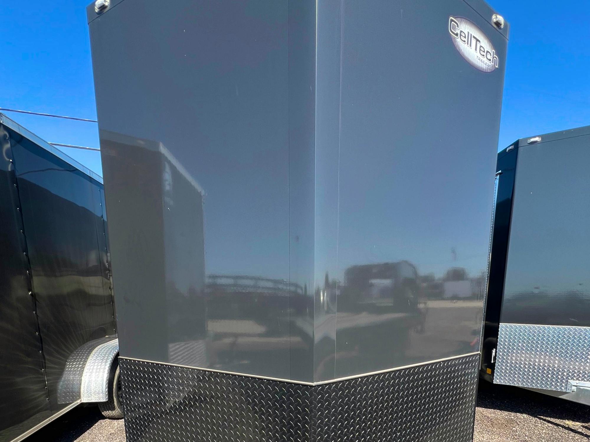 CellTech 7'x16' All-Steel Enclosed Cargo Trailer w/ Rear Ramp Door (C2) - Stock #79786 - Image 3 of 5