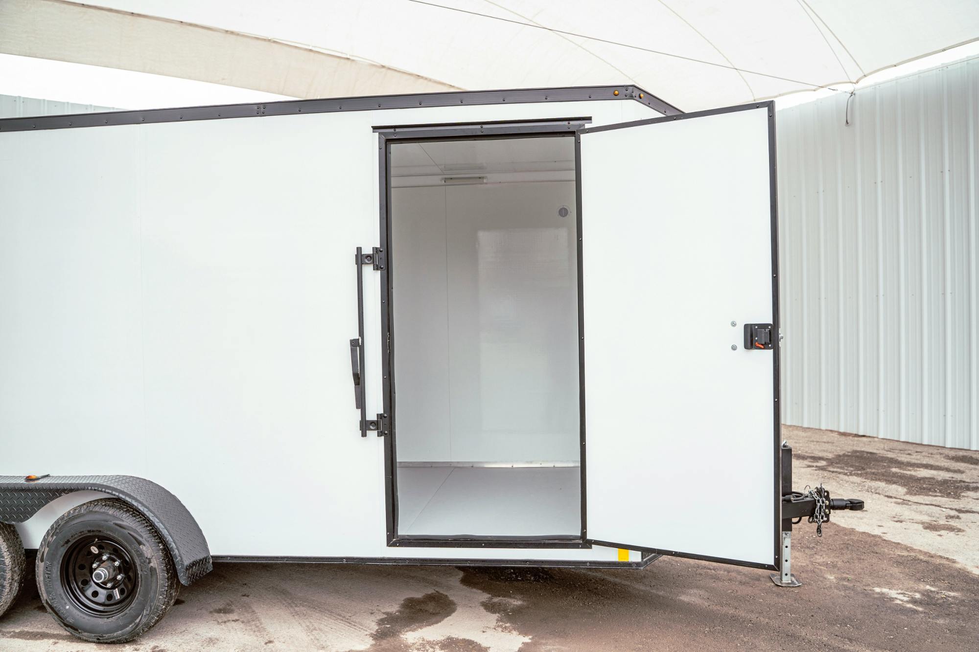 CellTech 7'x16' All-Steel Enclosed Cargo Trailer w/ Rear Barn Doors (C2) - Image 4