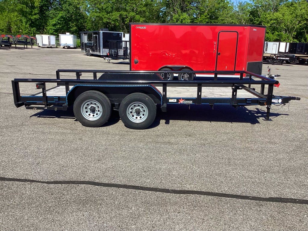 Texas Bragg 16'x83" Utility Trailer w/ Slide-In Ramps (U2) - Stock #79892 - Image 2 of 3