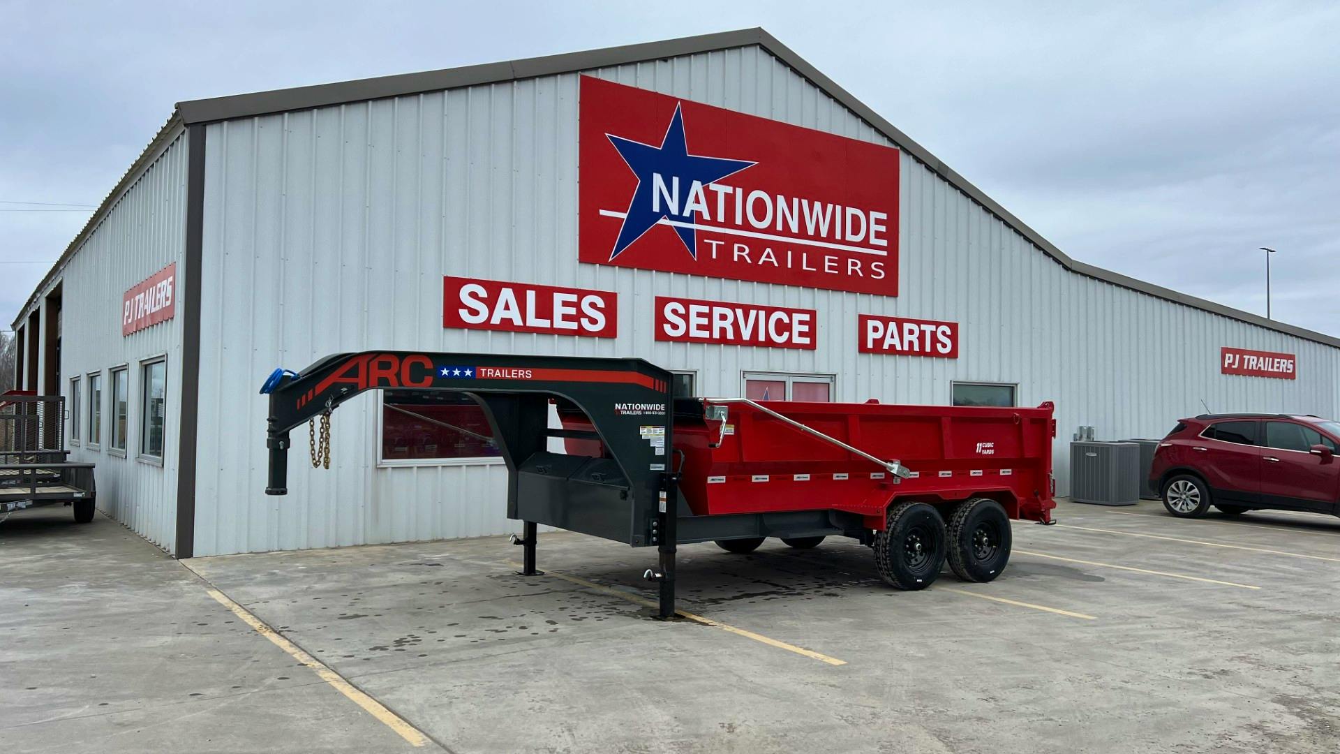 ARC Trailers 14'x83" Gooseneck Telescopic Dump Trailer w/ 3' Sides (GDT) - Image 1