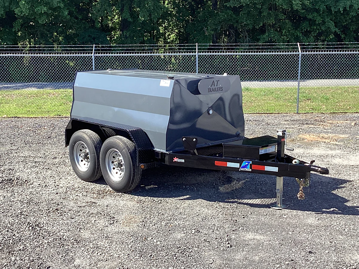 AT Trailers 8'x60" 750 Gallon Fuel Tank Trailer (SF) - Stock #80048 - Image 1 of 4 AT Trailers 8'x60" 750 Gallon Fuel Tank Trailer (SF) - Stock #80048 - Image 1 of 4