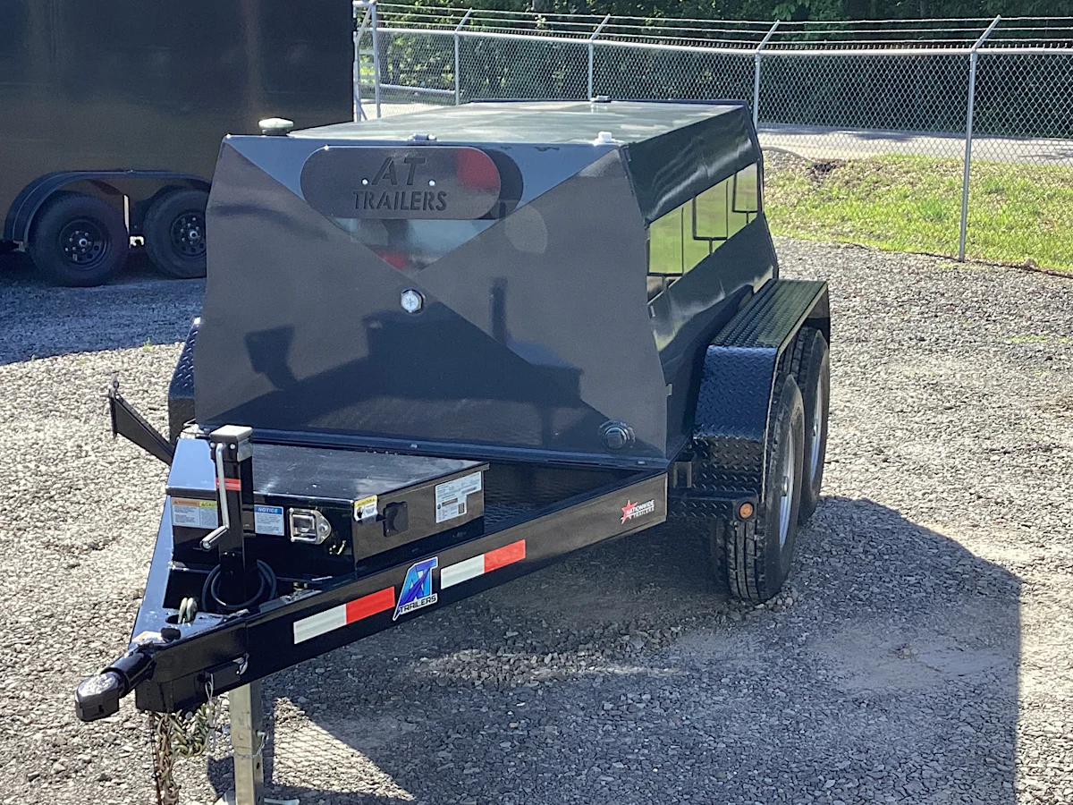 AT Trailers 8'x60" 750 Gallon Fuel Tank Trailer (SF) - Stock #80048 - Image 4 of 4 AT Trailers 8'x60" 750 Gallon Fuel Tank Trailer (SF) - Stock #80048 - Image 4 of 4